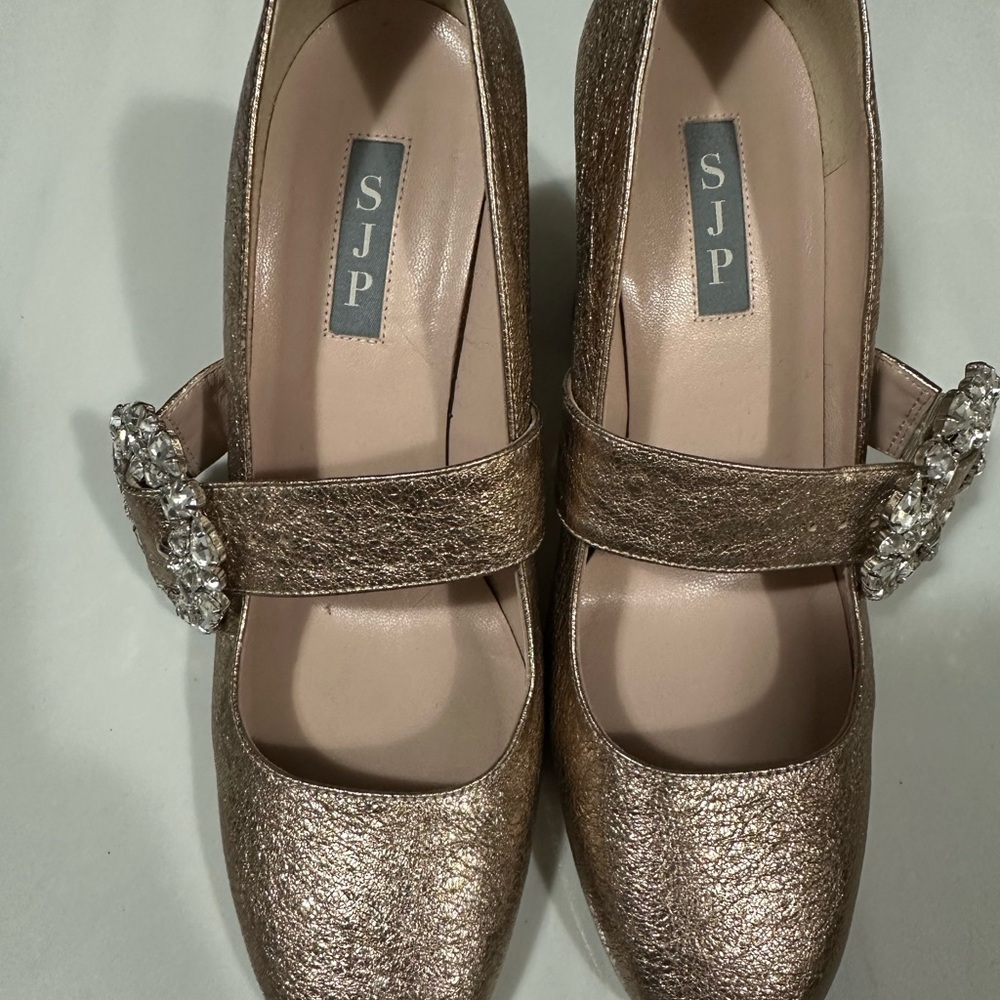 SJP by Sarah Jessica Parker Rose Gold Mary Jane Heels
